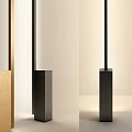 Modern Minimalist Floor Lamps With Gold Black Beige Sleek Tall Stand Design For Interior