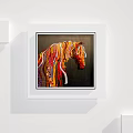 Abstract Painting With Vibrant Colors And Flowing Lines For Modern Wall Art