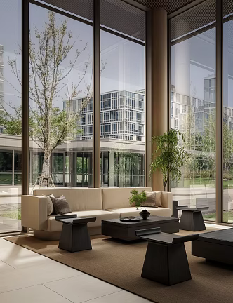 Sales Office Negotiation Area Reception Rest Area 3d model