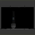 Computer Wireless Microphone Receiver With Dual Antennas Display Screen And Interface Ports