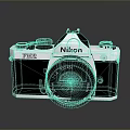 Nikon F3 Classic SLR Film Camera With 50mm Lens And Vintage Design