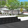 Modern Commercial Complex Featuring Multi Building Design Parking Green Spaces And Plaza