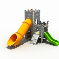 Modern slide amusement equipment 3d model