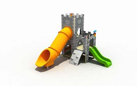 Modern slide amusement equipment 3d model