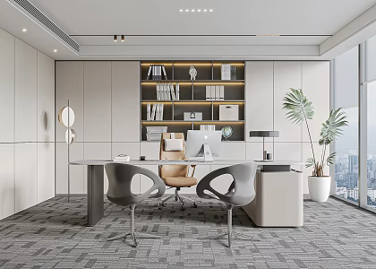 Modern Office Manager's Office 3d model