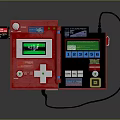 Game machine home game machine Nintendo game machine old game machine old game machine handle 3d model