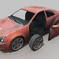 car old car old car old car 3d model