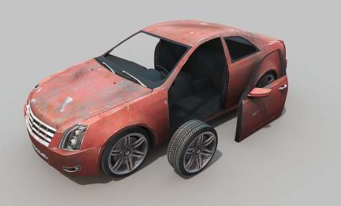 car old car old car old car 3d model