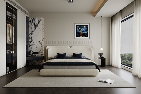 Modern Bedroom 3d model