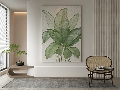 modern decorative painting 3d model