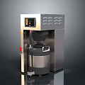 Commercial Electric Coffee Machine With Stainless Steel Body And Digital Display Panel