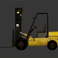 Yellow Heavy Duty Industrial Forklift For Warehouse Material Handling Operations