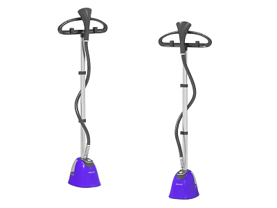 Two Purple Garment Steamers As Practical Daily Electrical Appliances For Home Use 3d model