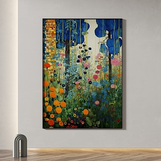 Simple abstract decorative painting 3d model