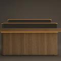 Modern Wooden Display Shelving Unit With Multi layer Storage For Retail Products