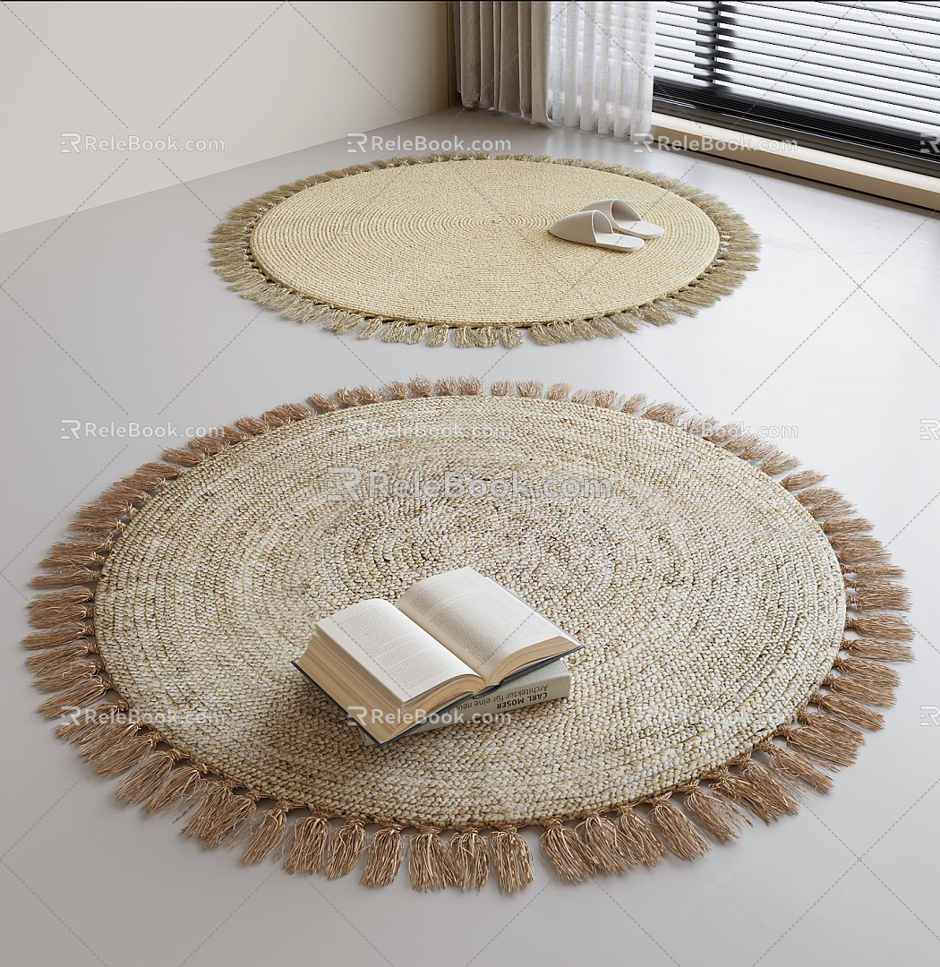 Modern Round Carpet Carpet 3d model