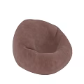 Pink Modern Bean Bag Chair with Soft Plush Fabric for Cozy Comfortable Living Room