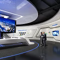 Arc Exhibition Hall Science and Technology Space 3d model