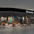Shoemaker Mall Shoe Store With Glass Front And Interior Display Shelves