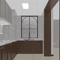 Elegant Modern Living and Dining Area With Sofa Coffee Table and Chandelier