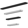 Modern Black and White Wall Lamps with Sleek Design and LED Illumination Mounted on Wall