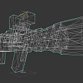 Advanced Rocket Launcher With Scope Gray Orange Green Components And Solid Structure