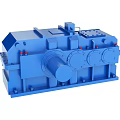 Blue Heavy Duty Industrial Gearbox Equipment With Mechanical Components And Precision Design