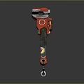 Professional Red Adjustable Pipe Wrench With Black Handle For Heavy Duty Plumbing Work