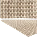 Light Brown Square Carpet Featuring Grid Pattern And Woven Texture For Living Room 3d model