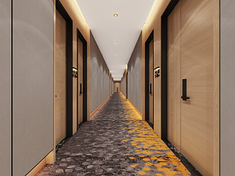 Modern Away Hotel Corridor Hotel Away Hotel Entrance Away Hotel Accessories 3d model