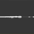 High Precision Modern Sniper Rifle With Tactical Scope Long Barrel And Metal Stock 3d model