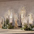 820 LP autumn wedding scenery design wedding sketch master and design material renderings 3d model