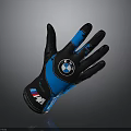 BMW M Series Black And Blue Glove With Logo And Sporty Design