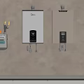 Modern Wall Mounted Water Heaters With Digital Displays For Home Daily Use