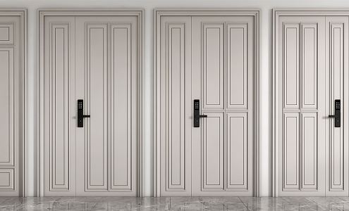 Jane European security door combination 3d model