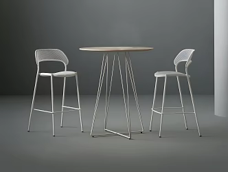 Modern Bar Table and Chair Iron Bar Table and Chair Cafe Table and Chair Outdoor Table and Chair 3d model