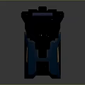 Modern Equipment Design With Blue Base Black Handles And Silver Edges