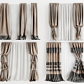 Modern curtains 3d model