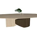 Modern dining table 3d model