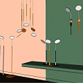 Modern Lamps Combination Simple Floor Lamp Table Lamp 3d model