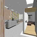 Library Tooling Bookshelf Book Bar Reading Room Magazines Reading Comics 3d model