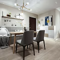 Modern Guest Restaurant 3d model