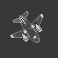 White And Blue Toy Airplane With Cartoon Style Wings Tail And Windows