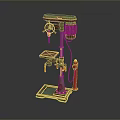 Bench Drill Vertical Drilling Machine Vertical Bench Drilling Machine Tools Hardware Tools Processing Tools Furniture 3d model