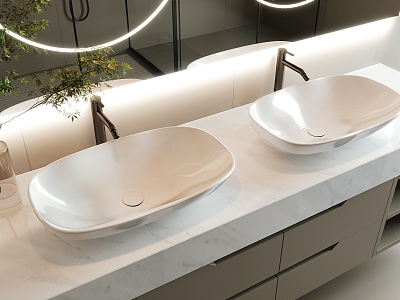 Modern wash basin 3d model