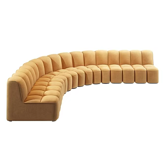 curved sofa 3d model