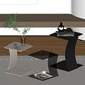 Modern Side Table Combination Metal Side Table Round Side Table Corner Table Marble Side Table Coffee Table 3d model