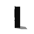 French Door Refrigerator Freezer In Black With Water Dispenser And Modern Design