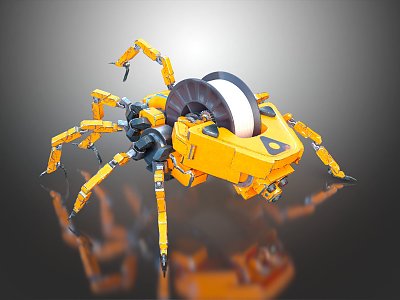 Industrial LOFT machine spider mechanical spider 3d model