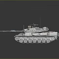Three Military Tanks With Urban Desert And Snow Camouflage Designs